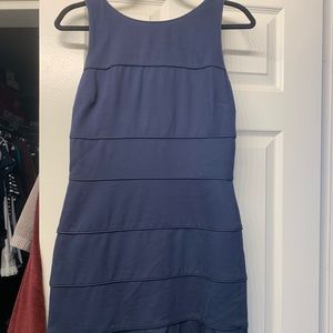 Banana Republic Blue Peplon Dress